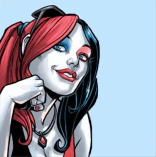 🦇 bb7402a2 Harley Quinn Harley Quinn, DC Comics, villain, comic book, character, cartoon, sticker telegram sticker