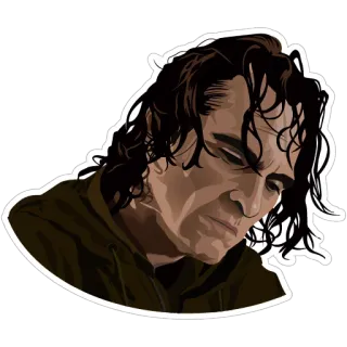 😔 4dc12ef3 Joker Coringa, DC Comics, Filme, Personagem, Vilão, Joaquin Phoenix whatsapp sticker