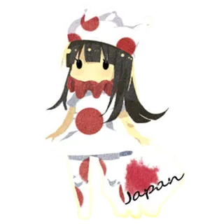 🇯🇵 fddd2edf Japan Japan, flag, anime, country, manga, personification telegram sticker