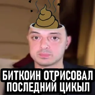 💩 22d505b6 БИТКОИН ОТРИСОВАЛ ПОСЛЕДНИЙ ЦИКУЛ Bitcoin, Cryptomonnaie, Mème whatsapp sticker