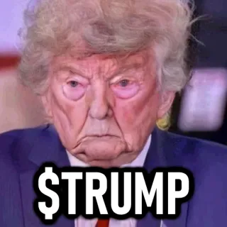 📓 600380d9 Donald Trump $TRUMP donald trump, politique, président, argent whatsapp sticker