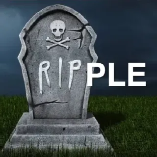 ⚰️ 87f0cec9 RIPPLE tombe, rip, crâne, pierre tombale, herbe whatsapp sticker