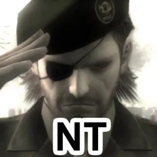 🫡 e0c5735e Naked Snake Metal Gear Solid 3 NT jeu vidéo, soldat, salut, FOX, uniforme whatsapp sticker
