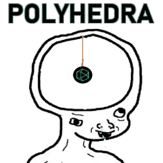 🤪 e3f7a224 POLYHEDRA polyèdres, esprit, mathématiques, géométrie, dodécaèdre whatsapp sticker