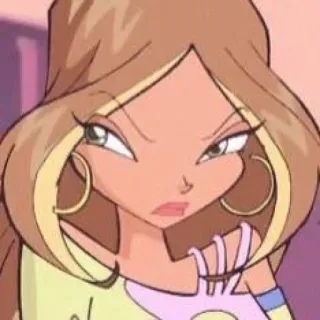 🤩 318f936c мультфильм, девушка, злая, анимация, персонаж telegram sticker