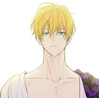 🌻 642646ff 애니메이션, 만화, 금발, 남자, 캐릭터 telegram sticker