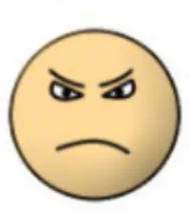 🌟 11c0a9fd arrabbiato, faccia, emoji, espressione, cartone animato telegram sticker