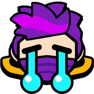 😭 01a00841 Dessin animé, Pleurs, Émoticône, Autocollant telegram sticker