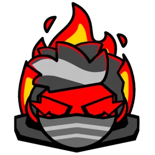 😡 32167d77 en colère, feu, personnage, rouge, monstre telegram sticker