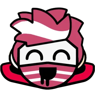 😄 75cac757 autocollant, dessin animé, visage, masque telegram sticker