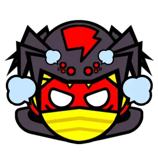 😡 96bdac06 superhéros, masque, dessin animé, héros, bande dessinée, personnage telegram sticker