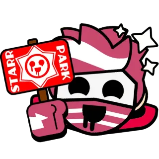 ✨ 99a01383 STARR PARK Starr Park, Brawl Stars, Jeu vidéo, Jeu, Panneau telegram sticker