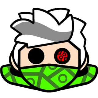😀 d56b88f7 Anime, Manga, Dessin animé, Ninja telegram sticker
