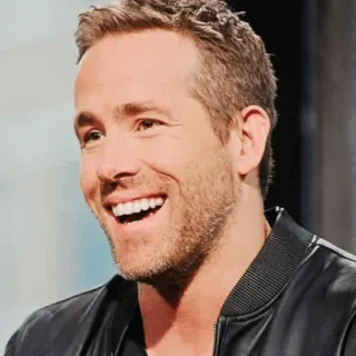 🔮 1483f15b Ryan Reynolds aktor, celebryta, portret, uśmiech telegram sticker