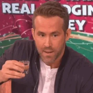 🔮 192be61c Ryan Reynolds aktor, celebryta, napój, śmieszne, rozrywka telegram sticker