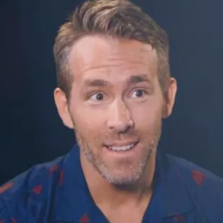 🔮 38744b58 Ryan Reynolds aktor, celebryta, portret, mężczyzna telegram sticker