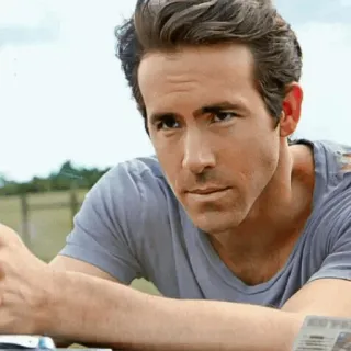 🔮 615b5e46 Ryan Reynolds, aktor, celebryta, portret, mężczyzna, mężczyzna telegram sticker