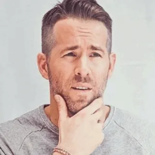 🔮 69853cdc Ryan Reynolds aktor, celebryta, portret, mężczyzna telegram sticker