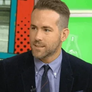 🔮 7c8b1610 Ryan Reynolds Ryan Reynolds, aktor, celebryta, portret telegram sticker