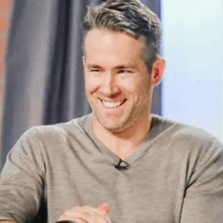 🔮 ff6764da Ryan Reynolds Ryan Reynolds, aktor, celebryta, uśmiech telegram sticker