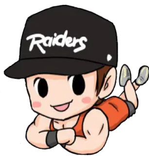😋 388dca42 Raiders Cartone animato, Personaggio, Cappello, Raiders, Fan, Sport telegram sticker