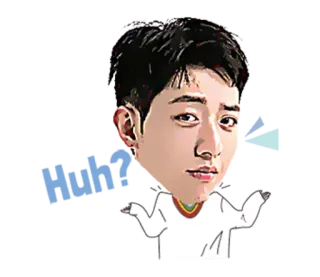 😒 684c00a3 Huh?! 人物, 質問, 混乱, 疑問, 質問する, 肩をすくめる telegram sticker