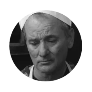 😔 05c2ab21 Bill Murray actor, celebrity, portrait, comedian, bill murray whatsapp sticker