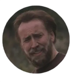 😁 a861a34b Nicolas Cage actor, meme, portrait, celebrity, face whatsapp sticker