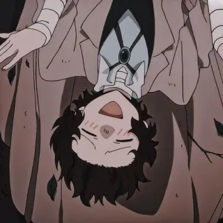 😄 3d64fed7 Osamu Dazai Bungo Stray Dogs Anime, Manga, Osamu Dazai, Bungo Stray Dogs, Personaggio, Fanart whatsapp sticker