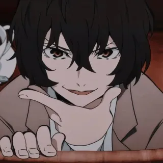 😈 8bda0d65 Osamu Dazai Bungou Stray Dogs Anime, Osamu Dazai, Bungou Stray Dogs, Manga, Personaggio whatsapp sticker