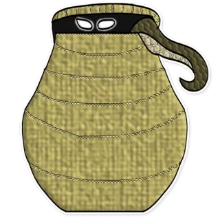 👀 6b7b6be1 serpiente, olla, oculto, máscara, dibujos animados telegram sticker
