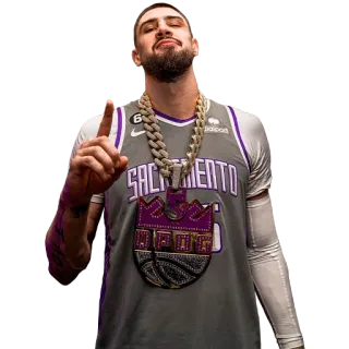 🤙 2c66acc2 篮球, 运动员, 体育, 链子, 球衣, 萨克拉门托国王 whatsapp sticker