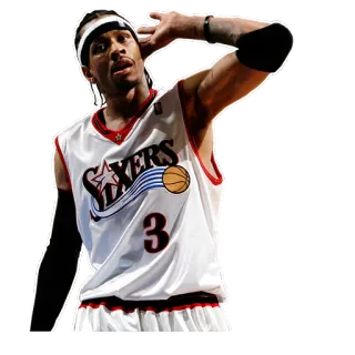 🙉 4afe3a51 Allen Iverson NBA, 篮球, 费城76人, 运动员, 体育, 艾弗森 whatsapp sticker
