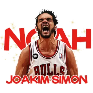 👹 6ae94476 Joakim Noah NOAH
BULLS
JOAKIM SIMON 篮球, NBA, 体育, 运动员, 芝加哥公牛队, 乔金·诺阿 whatsapp sticker
