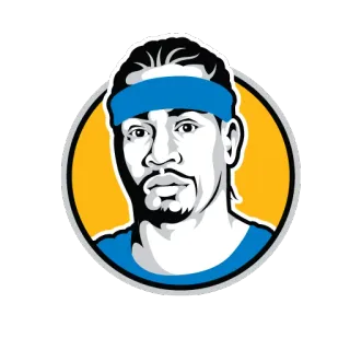 😕 b77a4901 男人, 头带, 人, 肖像 whatsapp sticker