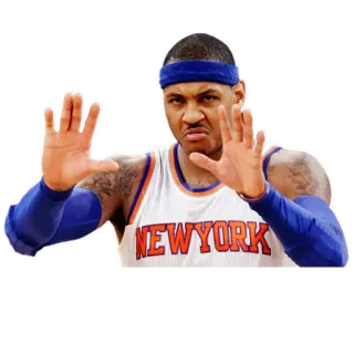 🖐 efc8b9b9 Carmelo Anthony NEW YORK 篮球, 运动员, NBA, 纽约尼克斯, 体育, 球员 whatsapp sticker