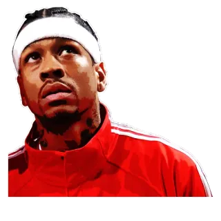 🙀 fc201a97 Allen Iverson 阿伦·艾弗森, NBA, 篮球运动员, 运动员, 体育 whatsapp sticker