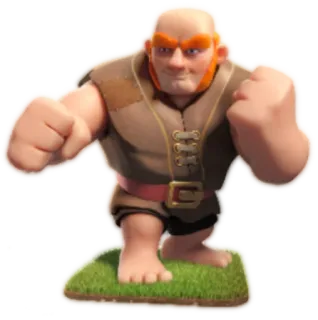 👊 3d9e9d97 Giant Clash of Clans Videogame, Personage, Reus, Clash of Clans telegram sticker