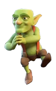 👊 a24ea0da Goblin Goblin, Personage, Fantasy, Groen, Cartoon telegram sticker