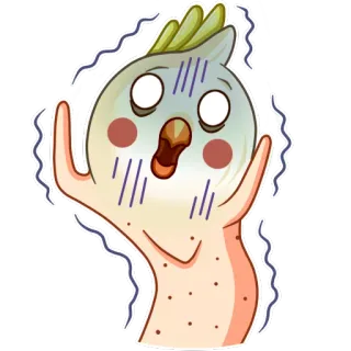 😨 5b5e7052 bang, nerveus, angstig, geschrokken, cartoon, emoji, sticker telegram sticker