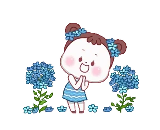 coco flowers🥰 @MochaStickers telegram stickers