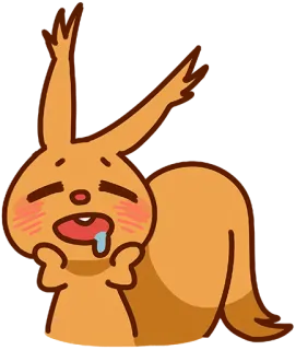 🤤 aa837025 Dibujo animado, Ardilla, Cansado, Dormilón, Animal telegram sticker