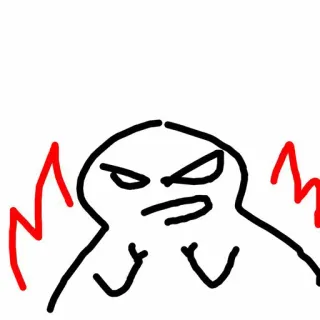 🤬 2198bdea โกรธ, หงุดหงิด, เดือดดาล, การ์ตูน, โครงร่าง, ตัวละคร telegram sticker