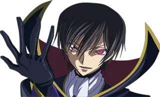 😏 fa7fb9be Lelouch Lamperouge Code Geass Anime, Postać, Lelouch, Code Geass telegram sticker