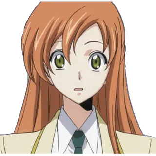 😯 5ebdca8b Shirley Fenette Code Geass anime, cartoni animati, ragazza, personaggio telegram sticker