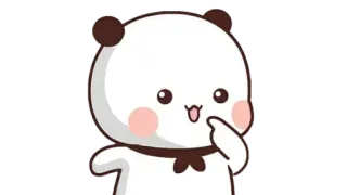 🐾 15cfeba6 mignon, panda, ours, dessin animé, kawaii, animal, emoji telegram sticker