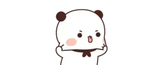 🔰 984e45b8 Panda, Mignon, Sticker, Dessin animé, Doigt d'honneur telegram sticker