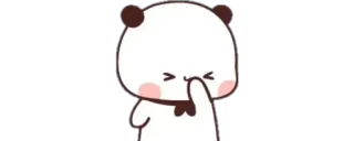 ✨ b14966e9 Panda, Mignon, Kawaii, Autocollant, Animal, Dessin animé telegram sticker