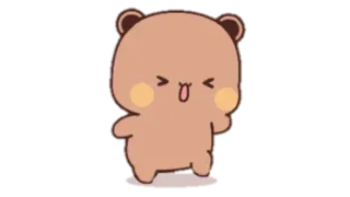 🐾 eadf7557 mignon, ours, autocollant, animal, dessin animé, kawaii telegram sticker