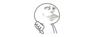 🎯 f633ec47 Pouce vers le bas, Dislike, Désapprobation, Mème, Geste, Dessin animé, Négatif telegram sticker